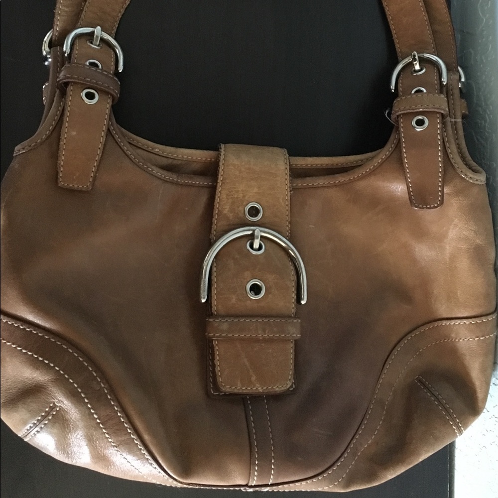 Authentic light brown small Coach brand Bag 💼